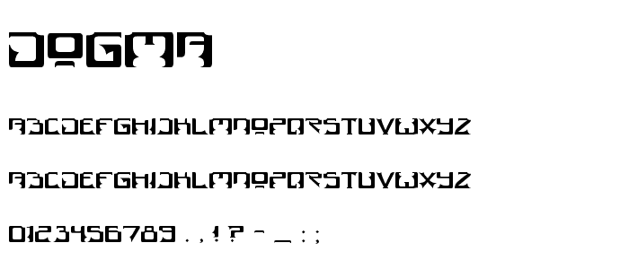 Dogma font