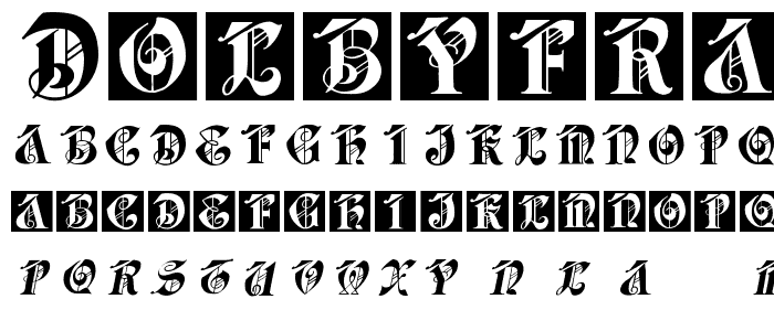 DolbyFraxCaps font
