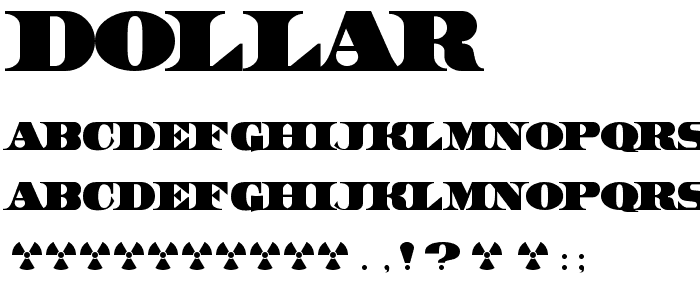 Dollar font