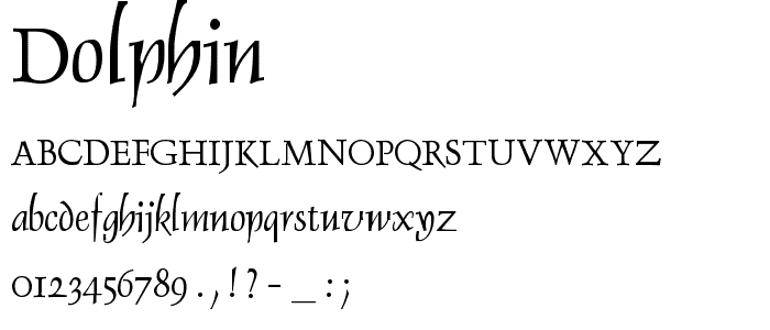 Dolphin font