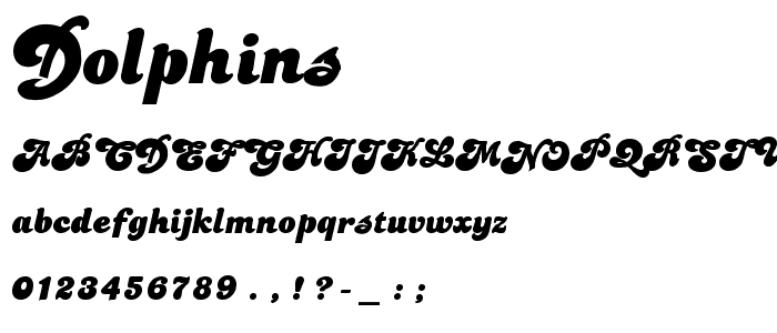 Dolphins font