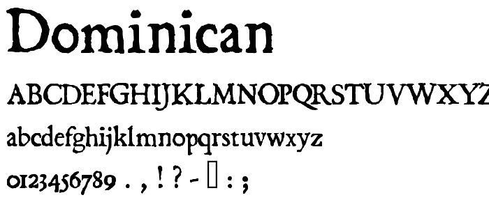 Dominican font