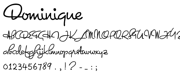 Dominique font