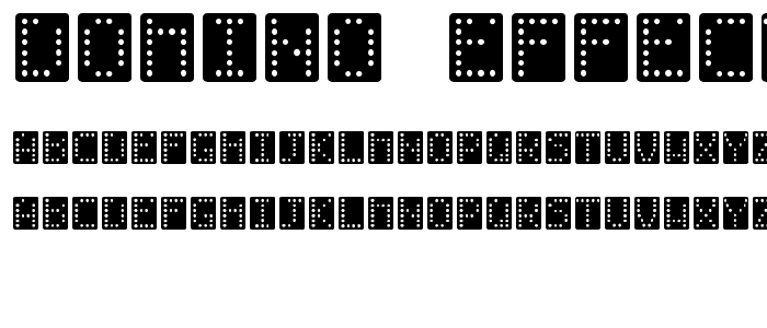 Domino-Effect-Normal font