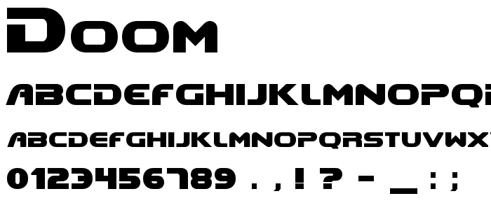 DooM font