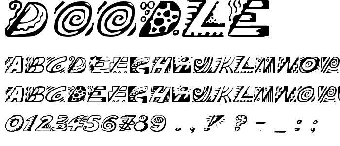 Doodle font