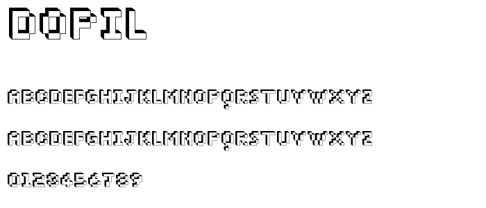 Dopil font