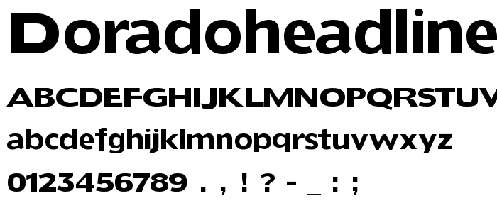 DoradoHeadline font