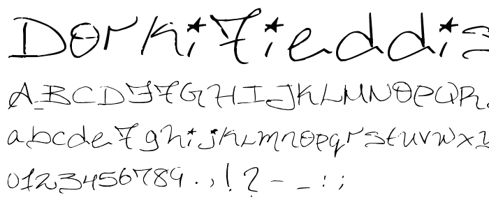 DorkifiedDistortion font