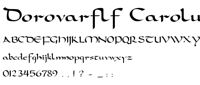 DorovarFLF-Carolus font
