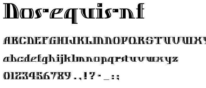 Dos Equis NF font
