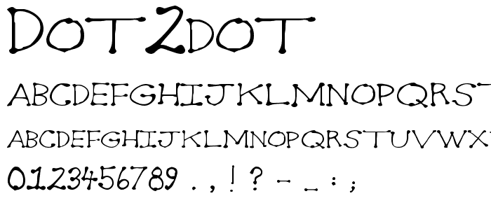 Dot2Dot font