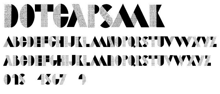 DotCapsMK font
