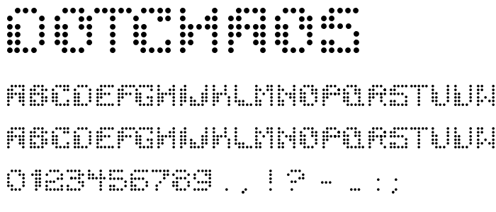 Dotchaos font