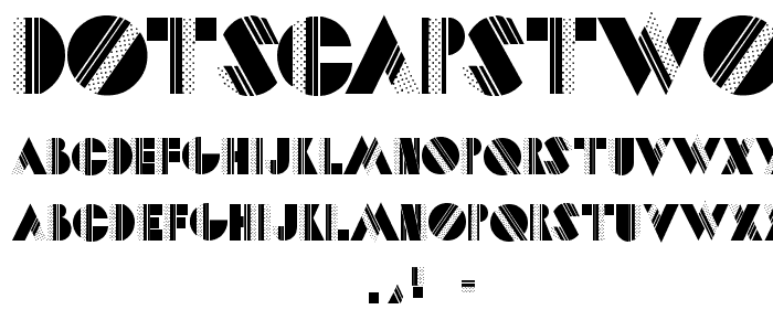 DotsCapsTwo font