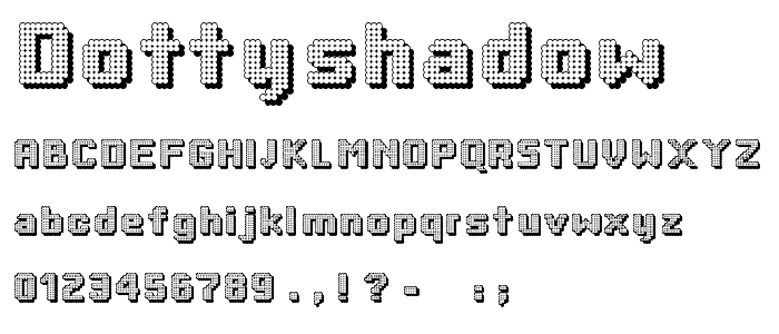 DottyShadow font
