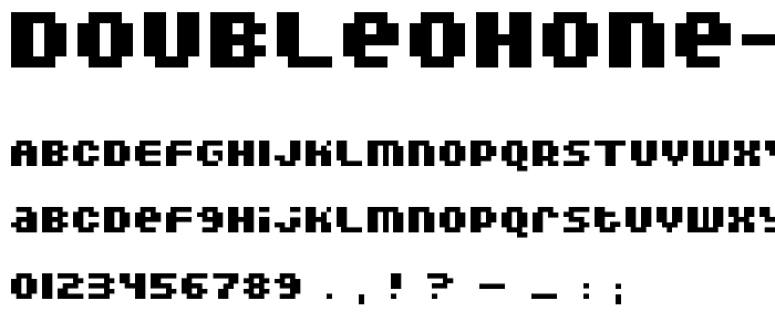 DoubleOhOne Bold font