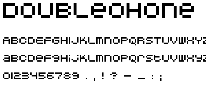 DoubleOhOne font