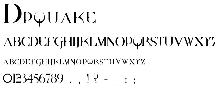 DpQuake font