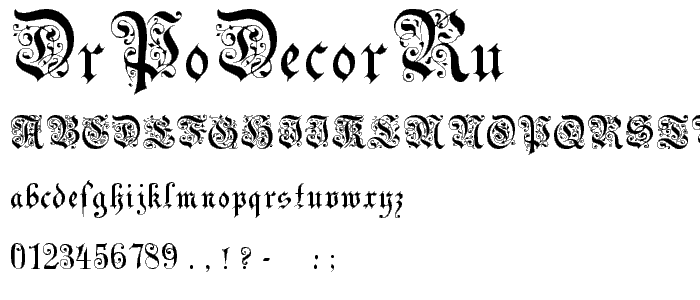 DrPoDecorRu font