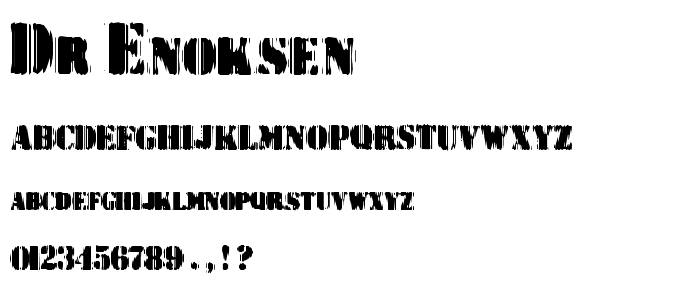 Dr.Enoksen font