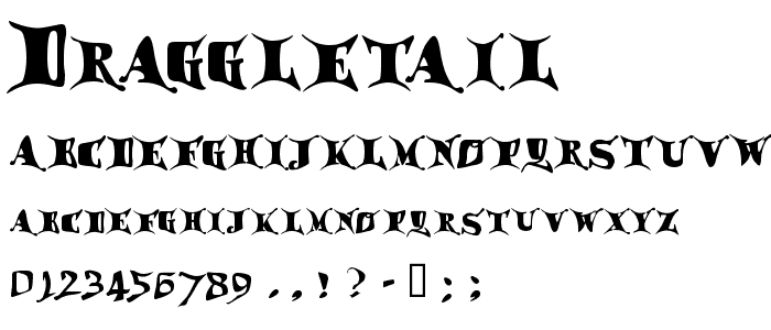 Draggletail font
