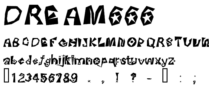 Dream666 font