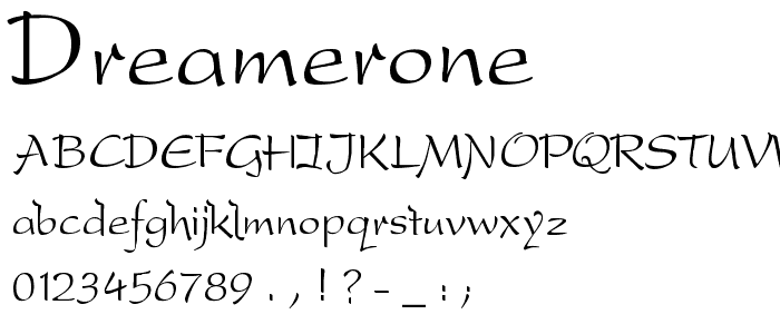 DreamerOne font