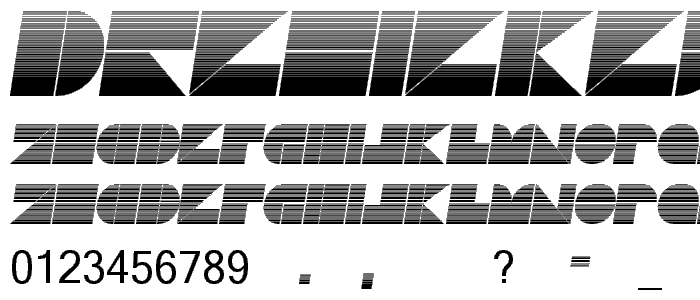 DrebiekExpandedStripesItalic police