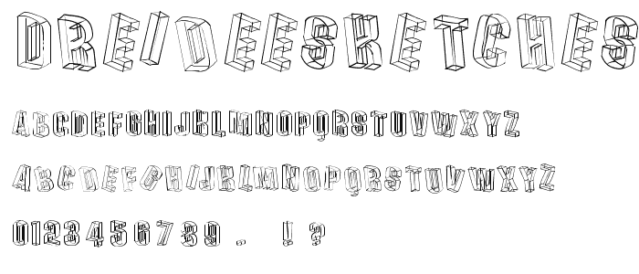 DreideeSketches font