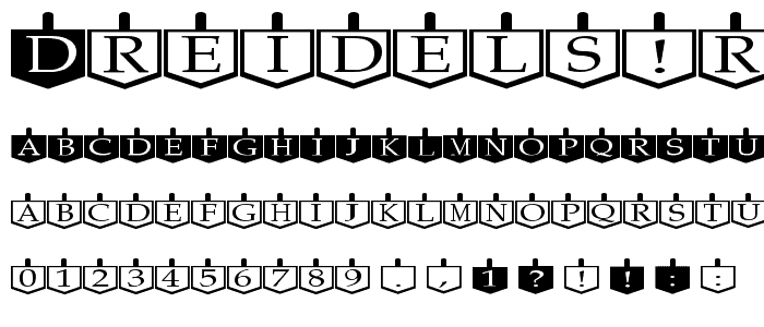 Dreidels Regular font