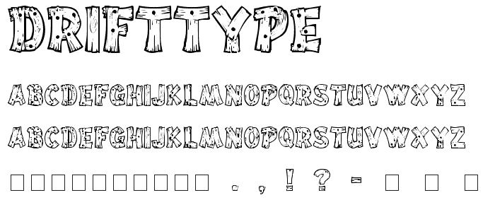 DriftType font