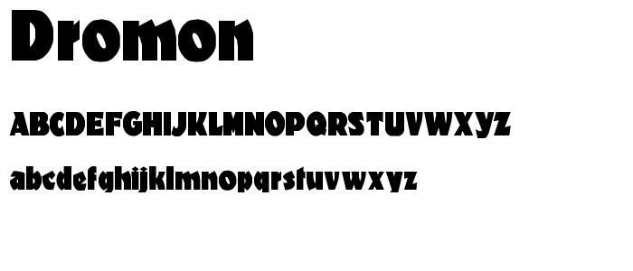 Dromon font