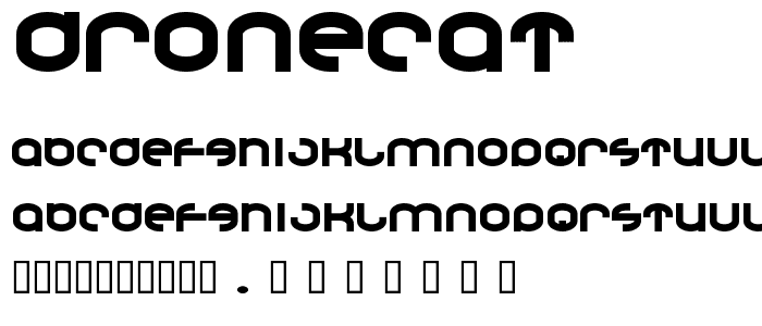 Dronecat font