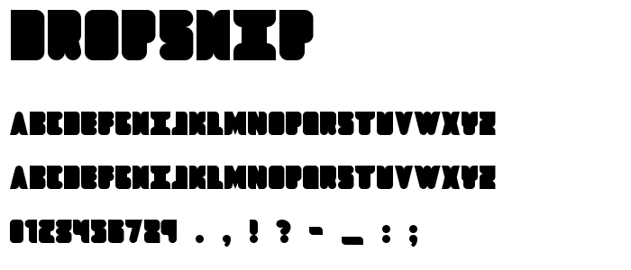 Dropship font