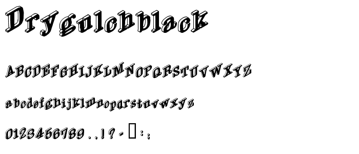 DryGulchBlack font