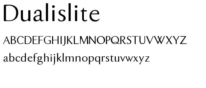 DualisLite font