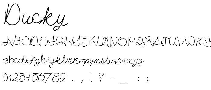 Ducky font