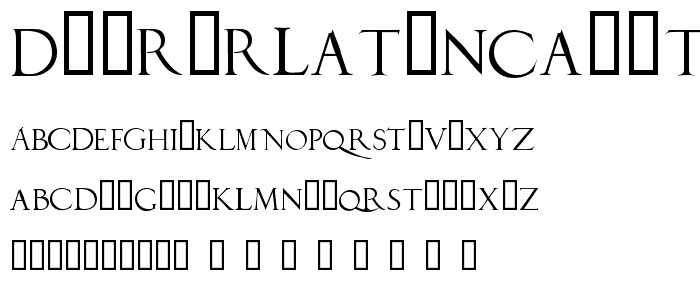 DuererLatinCapitals font