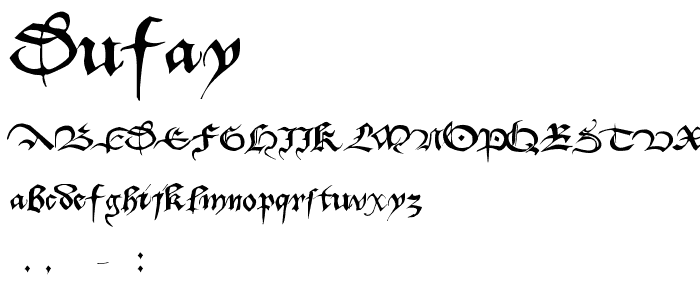 Dufay font