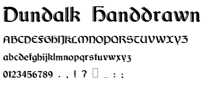 Dundalk_HandDrawn font