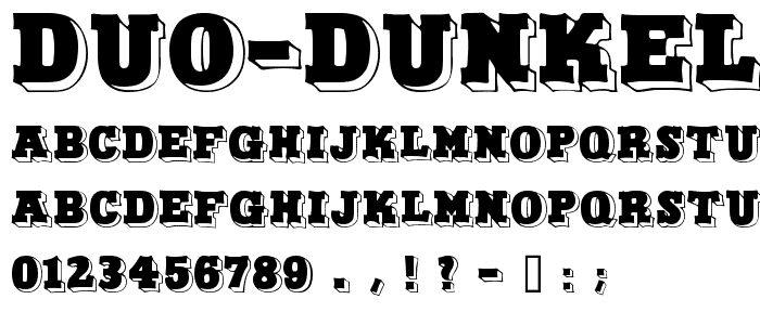 Duo Dunkel font