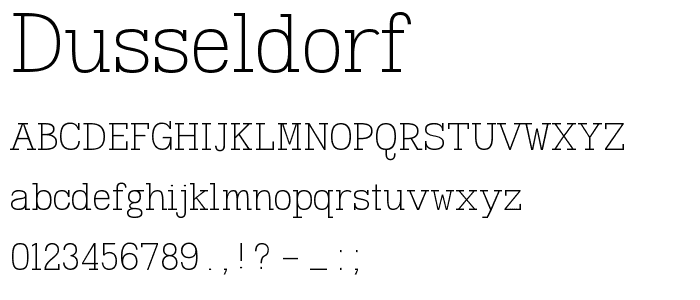 Dusseldorf font