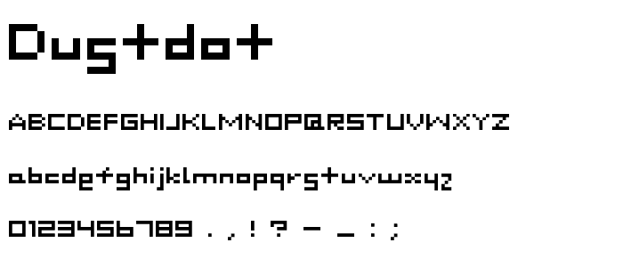 DustDot font