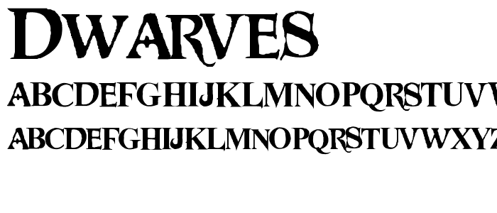 Dwarves font