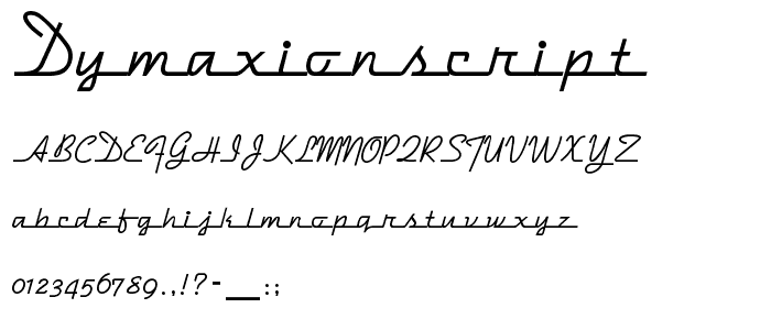 DymaxionScript font