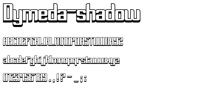 Dymeda Shadow font