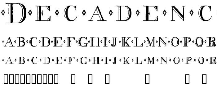 decadence font