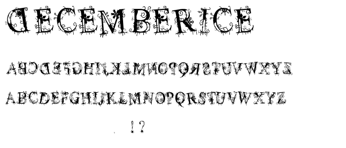 decemberice font