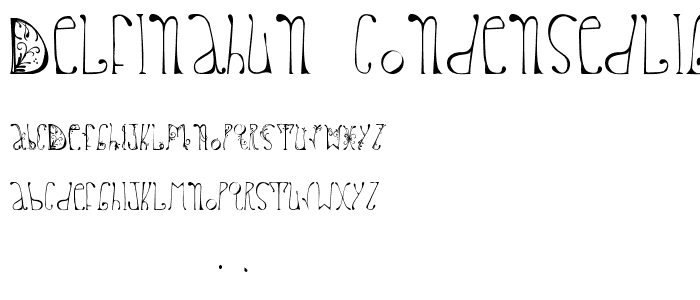 delfinahun-CondensedLight font